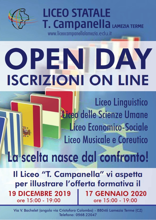 open day Locandina 19/12/2019